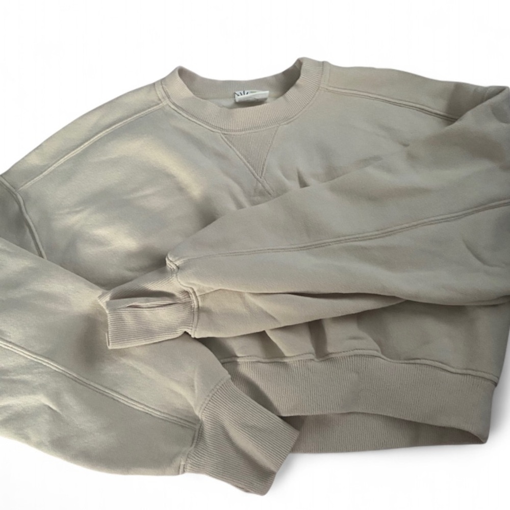 Aerie Women's Beige Crewneck Sweatshirt